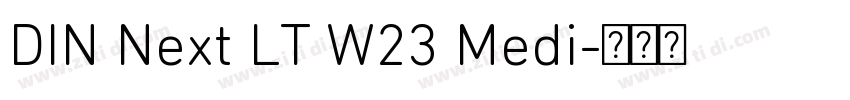 DIN Next LT W23 Medi字体转换